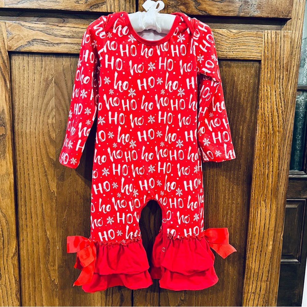 Festive Red Kids One Piece